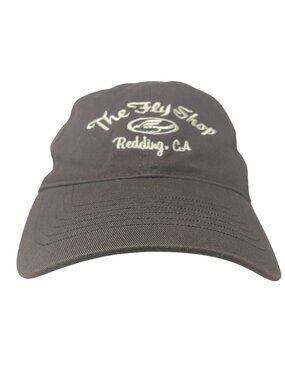 The Fly Shop Redding CA Brown Hat Cap Adj Strap By Ouray Sportswear #D-6